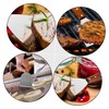 ABOOFAN 3pcs Stainless Steel Griddle Scraper with Handle Versatile Steak