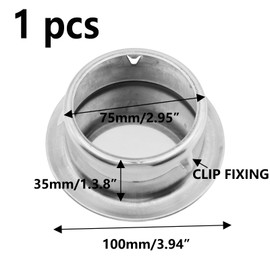 Semetall 3.3 Inch Metal Tee Cap - Round Dryer Vent Cover - Metal Duct Fitting-Reusable -Pack of 1