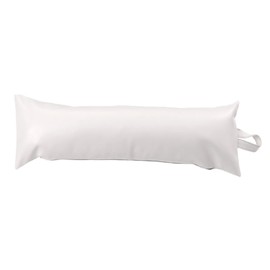 Classic Home Store Soft PVC Leather Look Draught Excluder Narrow Boat Caravan Draft Stopper 2ft (White)