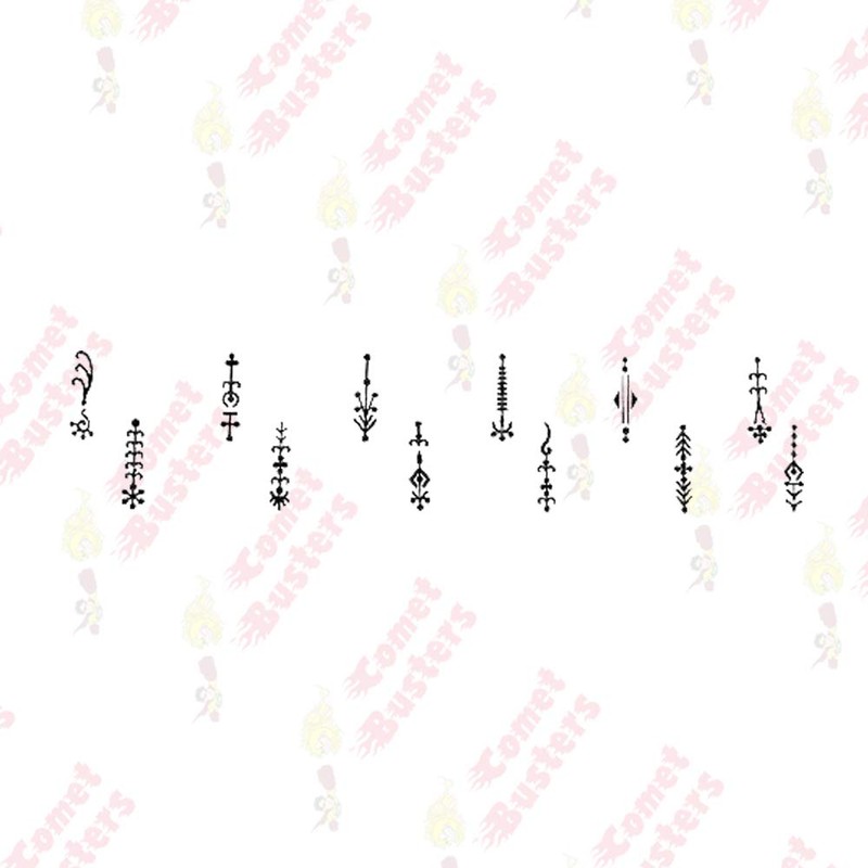 Comet Busters Beautiful Fancy Black Bindis