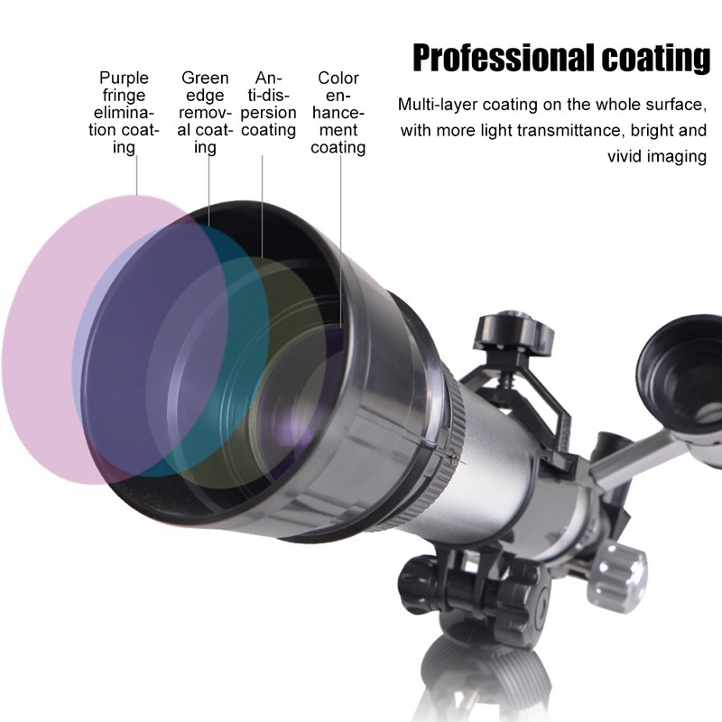 HD Astronomy Telescope for Kids Adults Beginners Portable Science Monocular