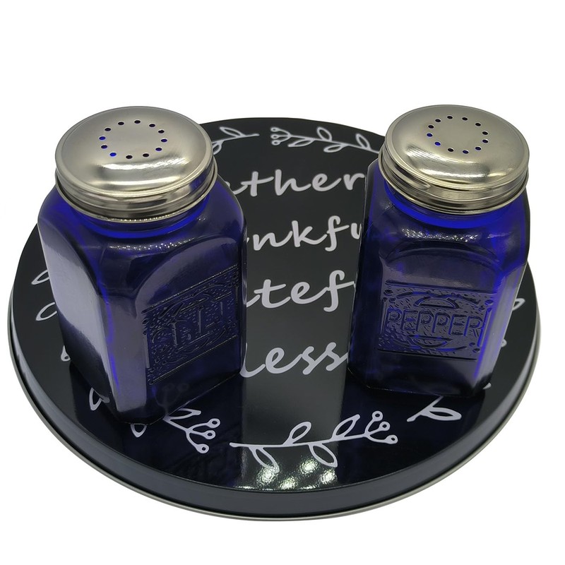 Ritadeshop Burner Covers for Electric Stove(Thankful Gather Grateful Blessed), Black