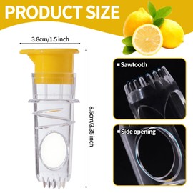 Exprimidor manual de jugo de limón con filtro integrado de prensa de cítricos naranja, lima exprimida para cócteles