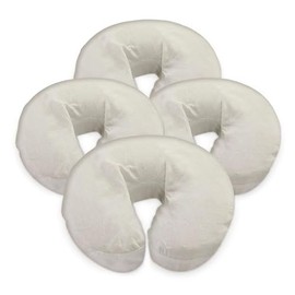 London Linens Paquete de 4, mesas de masaje de franela extra gruesa 100% algodón de alta calidad, fundas de masaje para la cara y cuna, incluye 4 piezas (natural)