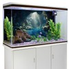 MIRRORANG 120 x 46 cm Aquarium Background Mountain Stones Cave