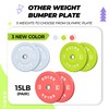 EGLES Vibrant coral Weight Plates, Rubber Barbell Plates, 2-inch Olympic