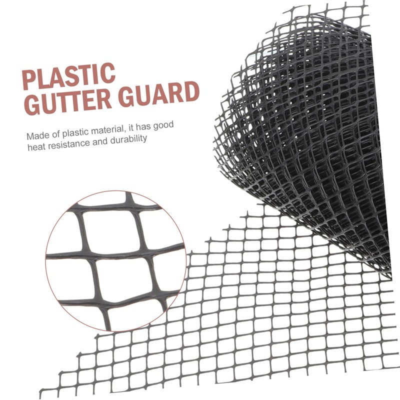 KONTONTY 1set Plastic Gutter Mesh Guard for Garden Protection Multi-Functional