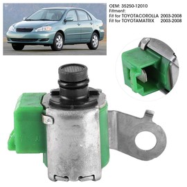 Qiilu Transmission Shift Solenoid, 35250‑12010 Shift Solenoid Replacement Fit for Toyota COROLLA/MATRIX