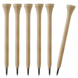 TH Golf 2-in-1 Pencil Golf Tees 3-1/4 inch Durable Bamboo Graphite Tip Pack of 10, 20, 100 (10)
