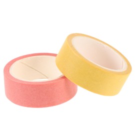 TEHAUX 2 Rolls Kawaii Washi Tape 15mm Decorative Masking Tape for Scrapbooking DIY Crafts Aesthetic Journaling Supplies Easy to Tear No Residue