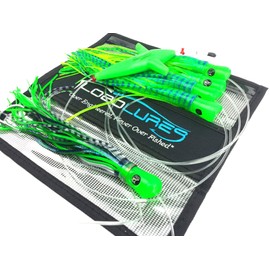 LOBO LURES #215 Skipjack Hybrid Skipjack Hybrid UV Splash Tuna Mahi Marlin Trolling Lure Daisy Chain MAHI Green