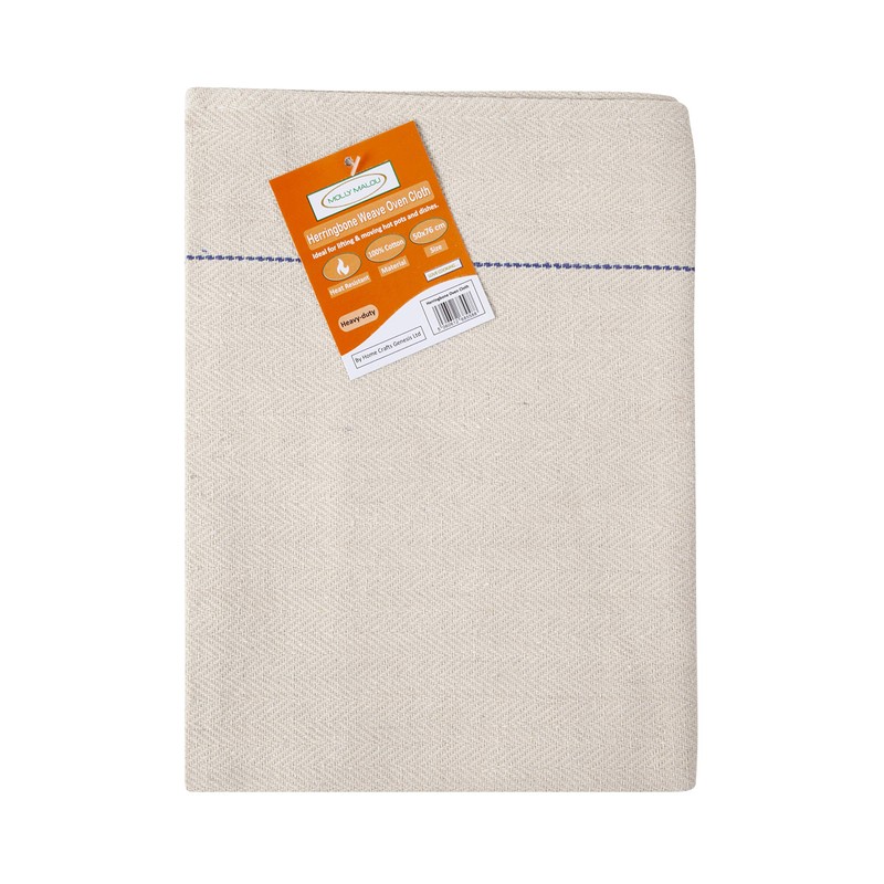 MOLLY MALOU 100% Cotton Herringbone Weave Oven Cloth Heat Resistant