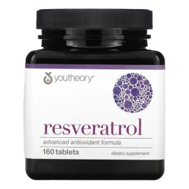 🍇✨ Youtheory Resveratrol | Fórmula Antioxidante Avanzada, 160 Tabletas 💖