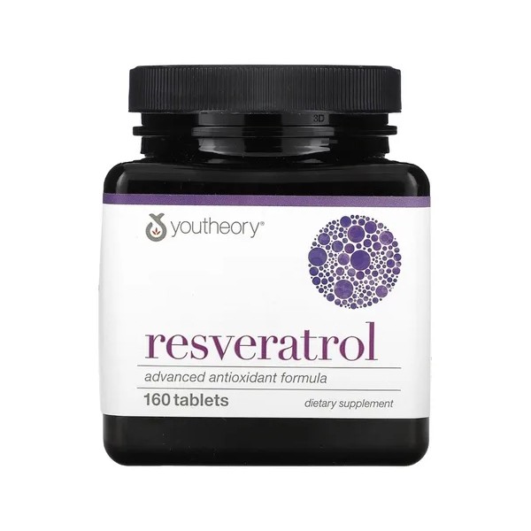🍇✨ Youtheory Resveratrol | Fórmula Antioxidante Avanzada, 160 Tabletas 💖