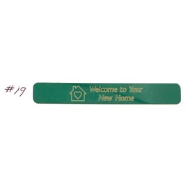 Longaberger Basket Tag #19 - Welcome to Your New Home (Green)