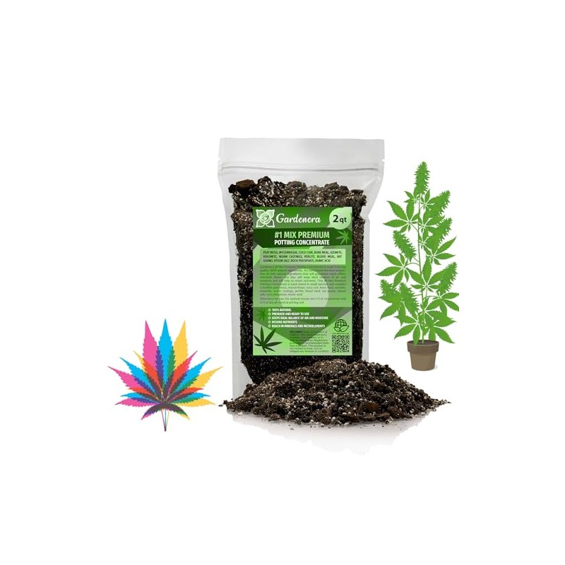Gardenera Premium JUST-ADD-WATER Organic Potting Soil Mix - High-Yield Formula