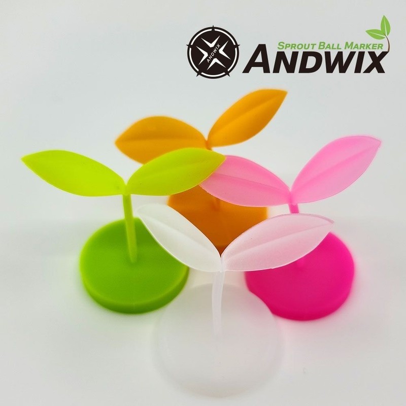 ANDWICKS 볼마커 앤드윅스 골프볼마커 자석 클립세트 마크 새싹 공마커 Ball