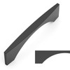 Amerdeco 10 Pack Matte Black Cabinet Pulls 3.75 Inch(96MM) Hole