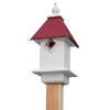 Wing & A Prayer Classic Bluebird House with Merlot Red