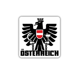 Sticker Austria Eagle Federal Eagle Flag Army Flag 7 x 7 cm A1730