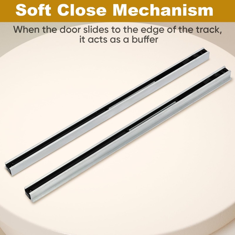 Concealed Sliding Barn Door Hardware Kit,48" Heavy Duty Sliding Door