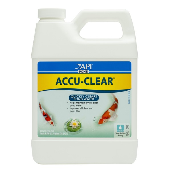 PondCare POND ACCU-CLEAR Pond Water Clarifier 32-Ounce Bottle (142G) , Black