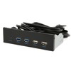5.25 Inch Media Dashboard 2xUSB3.0 2xUSB2.0 1xType C 10Gbps High
