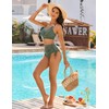 Blooming Jelly Women High Waisted Bikini Sets Tummy Control Bathing