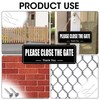 2 Pcs Please Close the Gate Sign Aluminum 3.5'' x