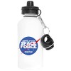 Space Force Space Force Aluminium White Water Bottle with Screw