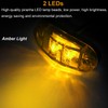 Tnisesm 6Pcs Amber+Red 2.5 Inch Waterproof Trailer Marker Lights, 2