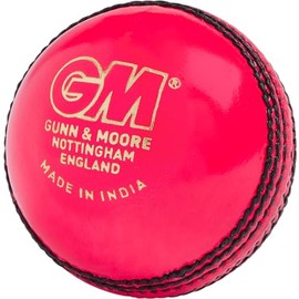 Gunn & Moore GM Leather Cricket Match Ball, Maestro Grade 1 County, Pink, Suitable for Children, Boys and Girls Aged 12 and Under