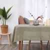Deconovo - Waterproof Linen Effect Decorative Patio Tablecloth 137 x