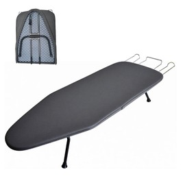 KuuDack Compact Foldable Tabletop Ironing Board - with Iron Rest and Heat Resistant Cover, Portable Non-Slip Mini Iron Board for Home and Travel