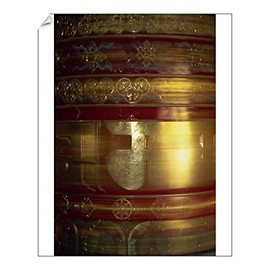 robertharding 8R 10x8 Print of Large Gold and red Spinning Buddhist Prayer Wheels (1179352)