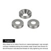 sourcing map M4 Cone Cup Countersunk Washers,Anodized Aluminum Gaskets Cup