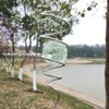 FONMY Gazing Ball Stainless Steel Spiral Tail-Decorative Wind Spinner with