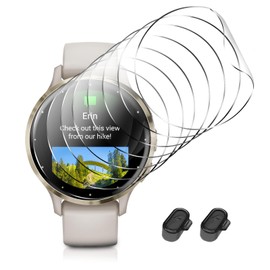 8 Packs Compatible for Garmin Venu 3s Screen Protector,Advanced Soft TPU (Non-tempered Glass) High Definition Scratch Resistance without Bubbles