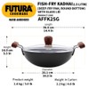 Hawkins Futura Fish Fry Kadhai with Glass lid 2.5 ltr