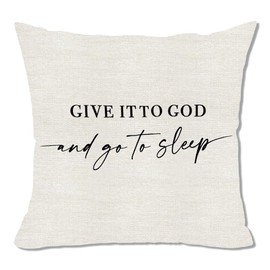 Christian Gifts for Woman Friend Inspirational Pillow Covers Gift for Husband for Him Her Wife Husband Religious Motivational Gifts for Mom Dad Go to Sleep Bed Pillows