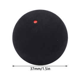 MUNEFE 37mm Single Red Dot Squash Ball, Sports Competition Squash, Beginner Squash Ball for Beinner Competition Trainin