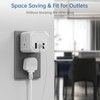 Multi Plug Outlet Extender 2 Pack, Small Electrical Outlet Splitter