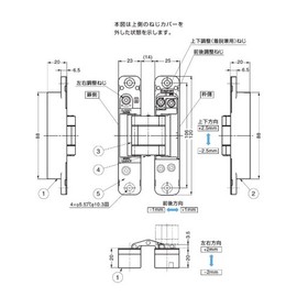 sugatune工業 Marking Lamp Three-dimensional Adjustment Function with Hidden Holds # hes3d – 120 hes3d – 120DC
