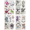 COM-FOUR ® 32x Tattoo Sheets of Temporary Tattoos for Girls.