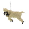 Kurt Adler Furry Baby Goat Ornament Tan and Black