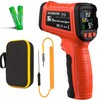 MOONASCEND -58°F to 2732°F Infrared Thermometer，50:1 Laser Thermometer Gun for