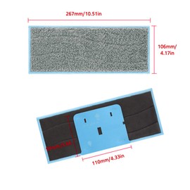 WANGCL Pack of 4 Washable Wet Mopping Pads Compatible with Braava Jet m Series Reusable Wet Pads for Robot Braava Jet M6