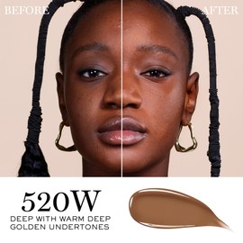 Lancôme Teint Idole Ultra Wear Care & Glow Serum Foundation with SPF - Medium Buildable Coverage & Natural Glow Finish - Up To 24H Wear - 520W