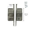 Blum Metabox Drawer Front Fixing Bracket, Nickel, Right and Left,