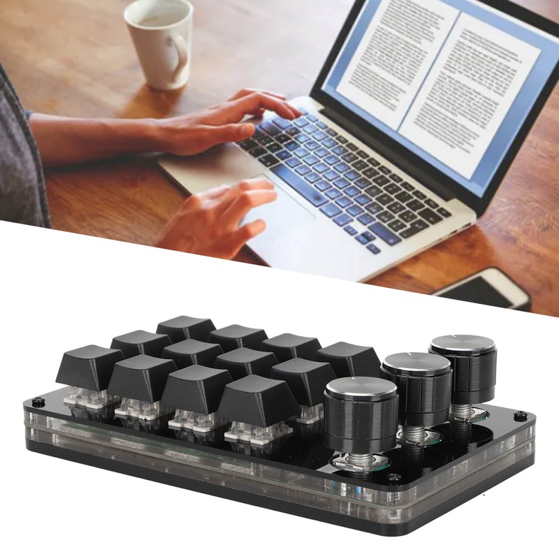 Mini 12 Key Keypad with 3 Knob Custom Programme Hot
